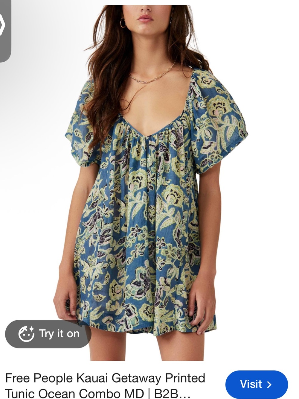 New Kauai Getaway Printed Tunic